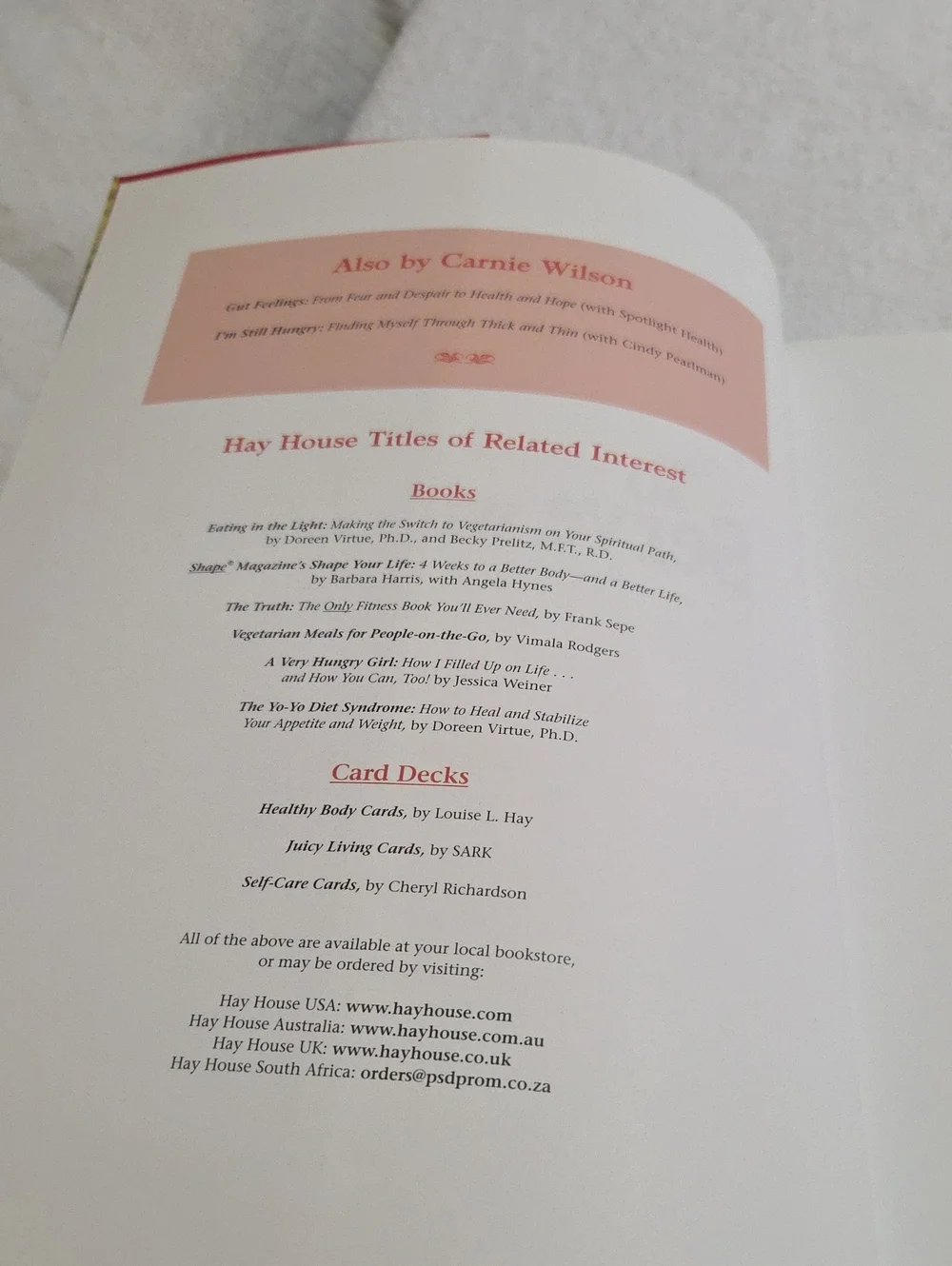 CARNIE WILSON COOKBOOK